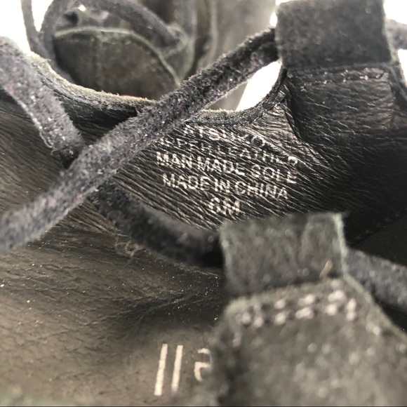 Jeffrey Campbell Atsuko Black Suede Lace-Up Flats - Picture 7 of 7